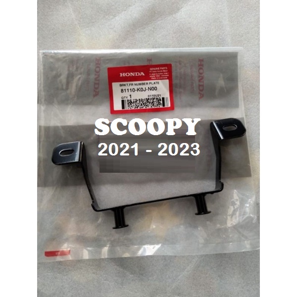 original ahm DUDUKAN PLAT NOMOR NOMER PLAT SCOOPY SCOPY SKUPI 2021 2022 2023 .81110K0JN00 81110-K0J-