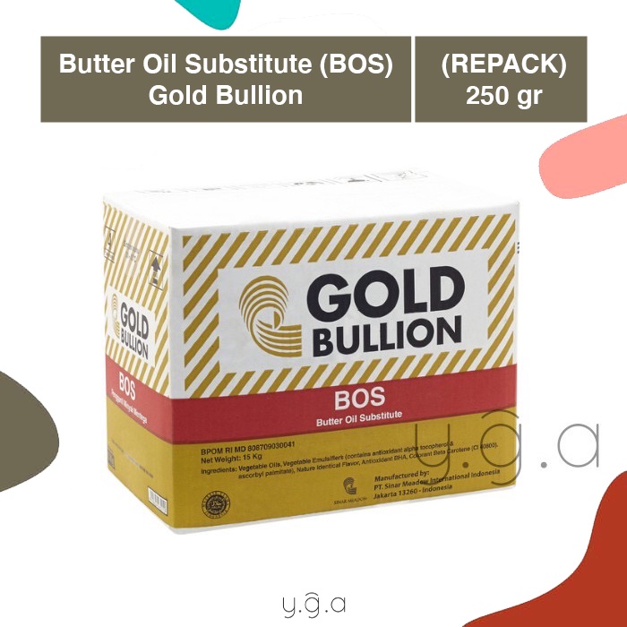 

Gold Bullion BOS (REPACK) 250gr / Butter Oil Substitute / Mentega