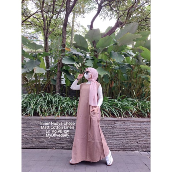 Inner dress Nadya Matt Cotton Linen