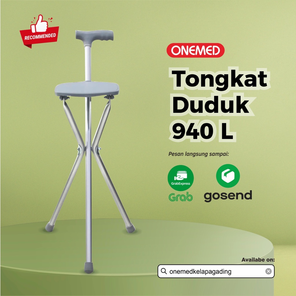 Tongkat + Tempat Duduk OneMed