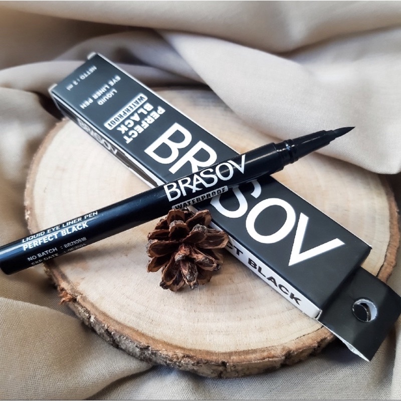 Brasov Perfect Black Waterproof Liquid Eyeliner Pen | Eye Liner Pen