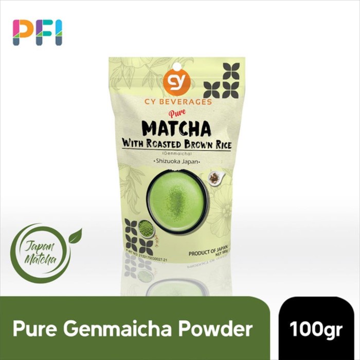 

BISA COD CY PURE MATCHA WITH BROWN RICE GENMAICHA 100% JAPAN IMPORT 100 GR /TEH DIET/TEH