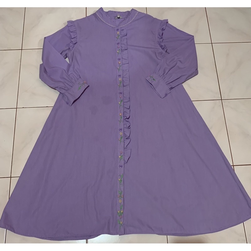 Tunik Kayla-Edness Ori Ungu muda sulam, peach PL