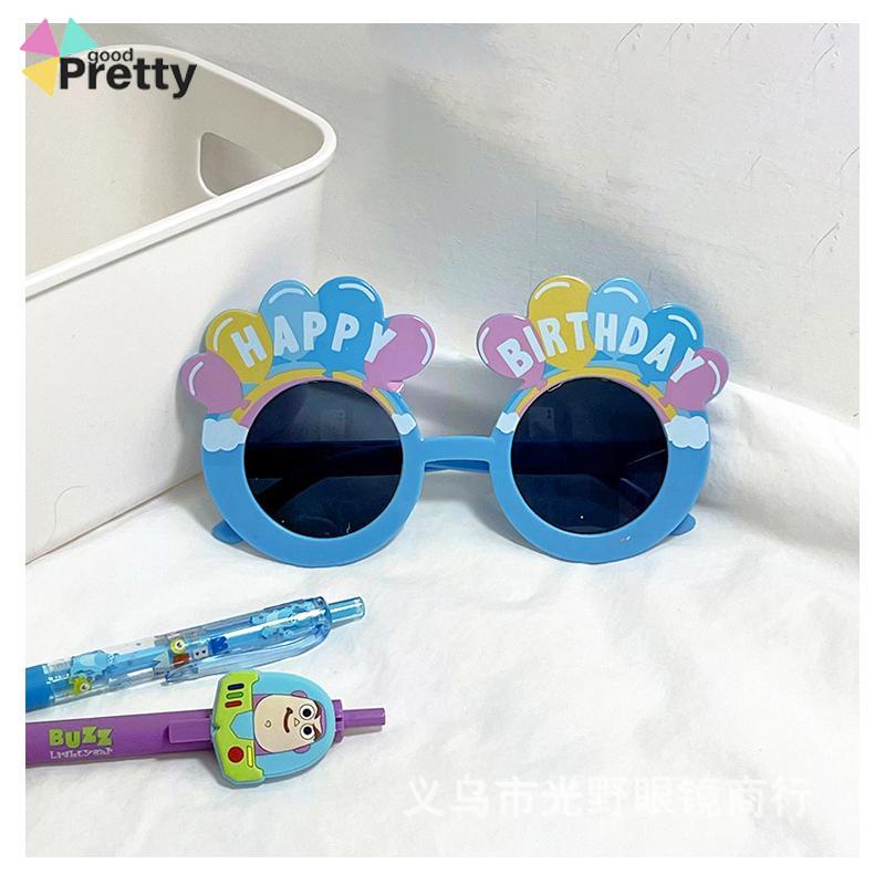 Kacamata Lucu Tulisan Happy Birthday Untuk Properti Foto Pesta Ulang Tahun - PD
