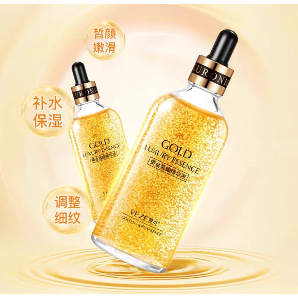 Veze 24K Pure Gold 100 ML Oil Serum Pemutih Wajah Glowing