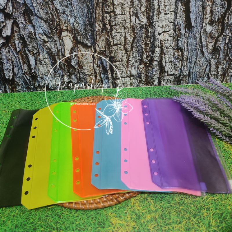 

Zipper Ziplock Resleting Binder A6 Warna Full Colour Warna warni (HARGA 1PCS)