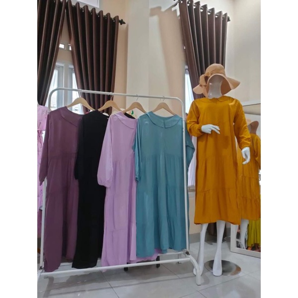 Midi Dress Rayon  midi Dress Rayon Midi dress polos rayon midi dress murah pekanbaru midii dress pek