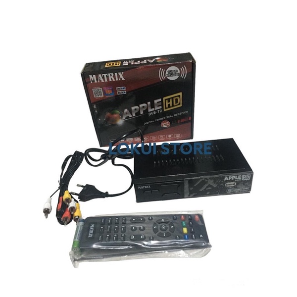 Set Top Box TV Digital LUBY Matrix Apple DVB T2 Full HD / Set Top Box Matrix Burger / Set Box TV Digital / set box tv digital / box tv digital / set top box tv tabung / STB DVB T2