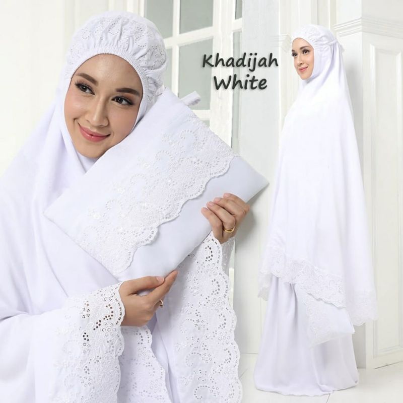 ( Ori Elena ) Mukena Dewasa Khadijah Ukuran Jumbo / Mukena Siti Khadijah Bahan Khatun Premium / Muke