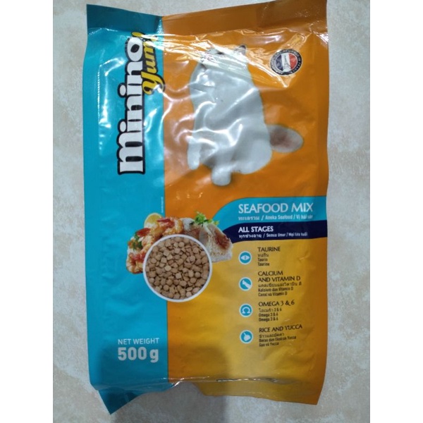 MININO YUM SEAFOOD MIX &amp; SALMON 500 Gram