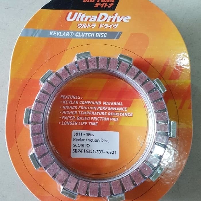 Kampas kopling racing scorpio daytona