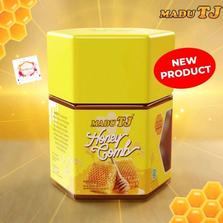 Madu Tj Honeycomb murni 250 gr || madu sarang || madu dengan sarang