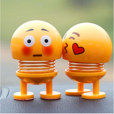 Emoji Spring Rol / Boneka Emoticon / Emoji Goyang / Emoji doll Shaking Head
