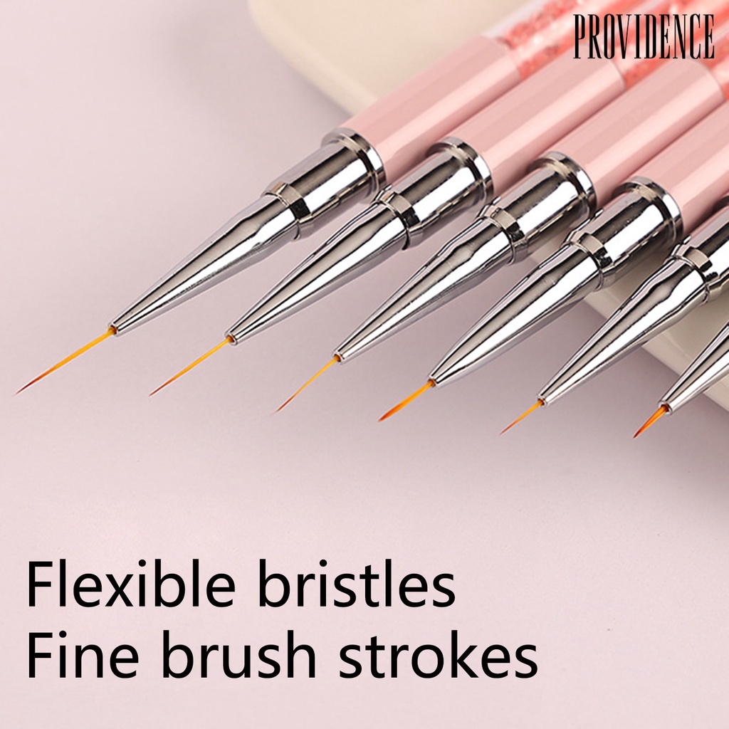 1pc / 1 Set Pena Garis Kuku Palsu Flexible Nib Smooth Drawing Crushed Bahan Akrilik Untuk Salon Manicure