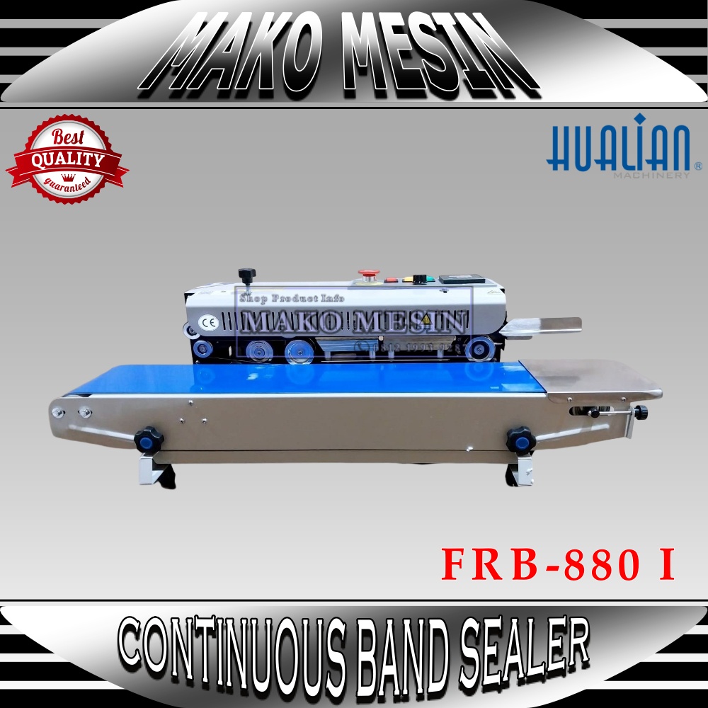 Continuous band sealer FRB-880 I Mesin pres plastik otomatis HIGHTSPEED