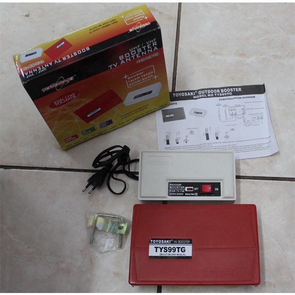 Booster Antenna TV TOYOSAKI, penguat sinyal TV digital