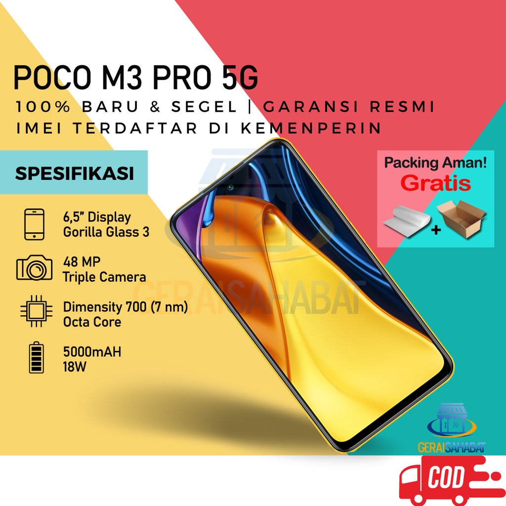 Jual Poco M3 Pro 5g Nfc Garansi Resmi Xiaomi Indonesia Shopee Indonesia 2721