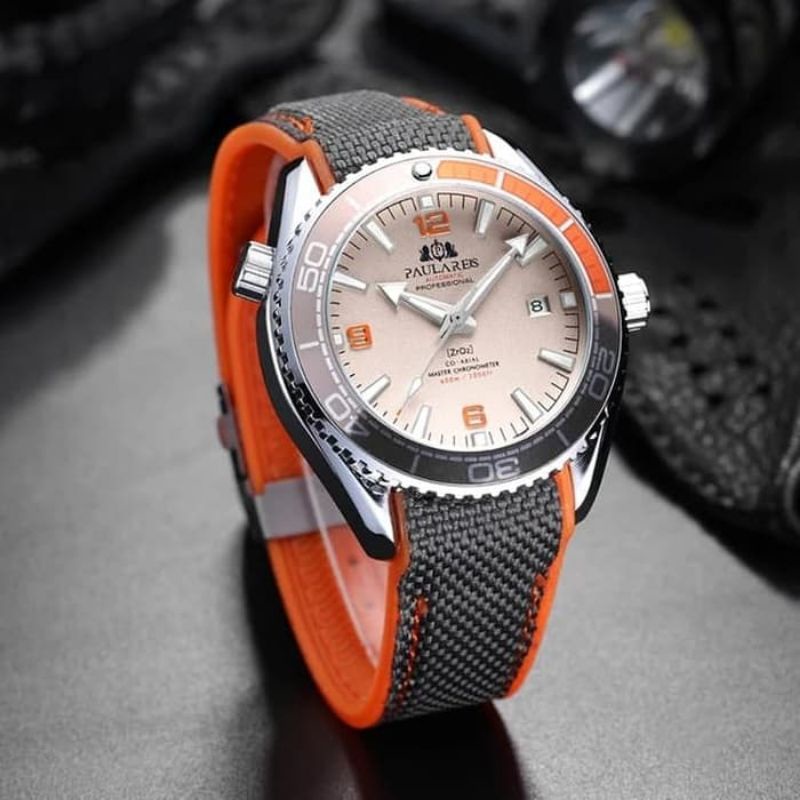 Jual JAM TANGAN AUTOMATIC PAULAREIS ORIGINAL FULLSETT homage OMEGA