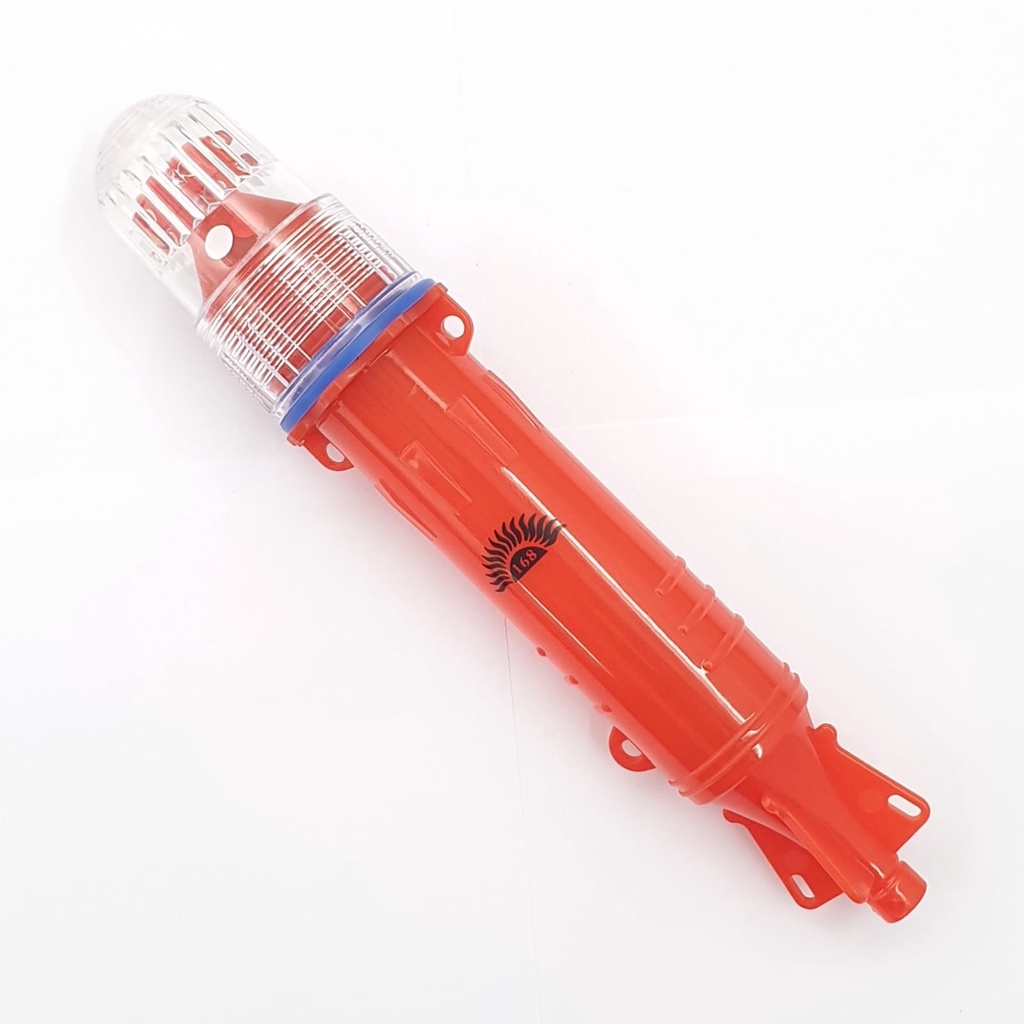 HP-202 Lampu Torpedo Nelayan 10 Led 2 Warna Cahaya 2 Baterei D Size