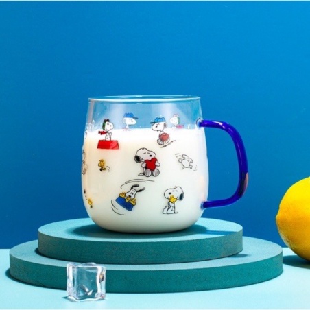 

Jual Snoopy Glass Cup Heat Resistant 500ml / Gelas Snoopy Lucu Import - Biru Berkualitas