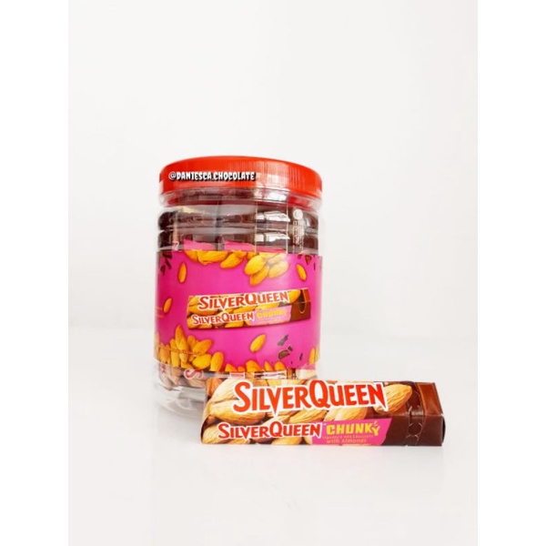 

Ay00! .1 Toples Silverqueen chunky bar cahew chunky bar almond 30 gram isi 12 pcs ( ds bgr )
