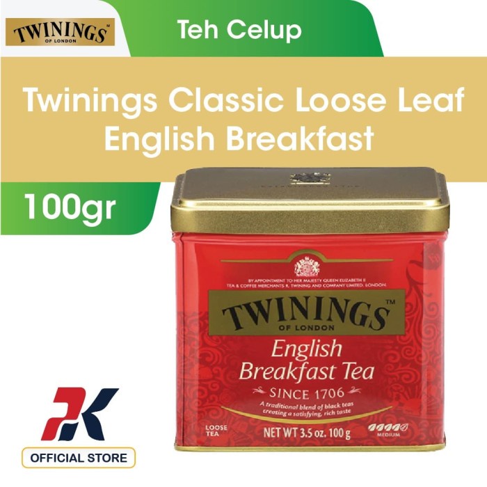 

TWININGS CLASSIC LOOSE LEAF ENGLISH BREAKFAST 100GR