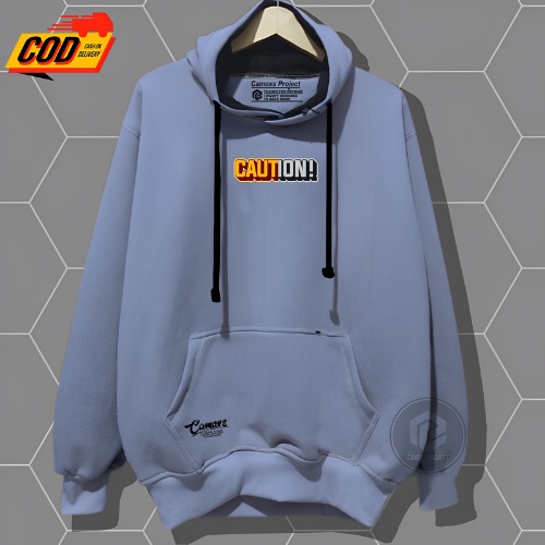 Sweater Pria Distro Keren Camoxs Project Hoodie Pria Distro Aesthetic Simple Warna Abu Paralon Sablon Caution Jaket Pria Terbaru 2022 Keren Suiter Cowok Hodie Oversize Hudi Unisex