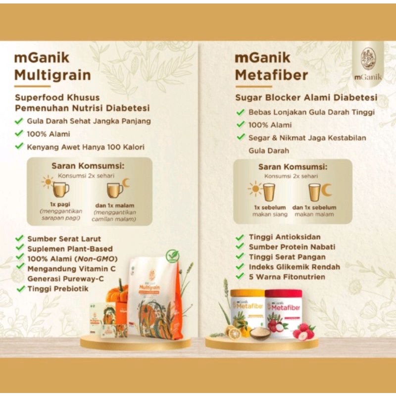 MGANIK MULTIGRAIN PAKET SEBULAN RESOLUSI GULA DARAH