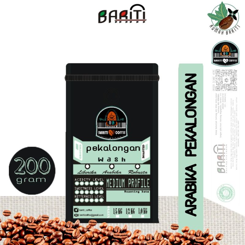 

Kopi Arabika Pekalongan - Basah/Wash - (Berat: 200gr)