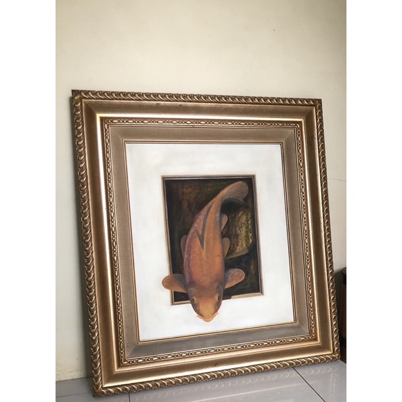 lukisan ikan koi 1 ekor 3D