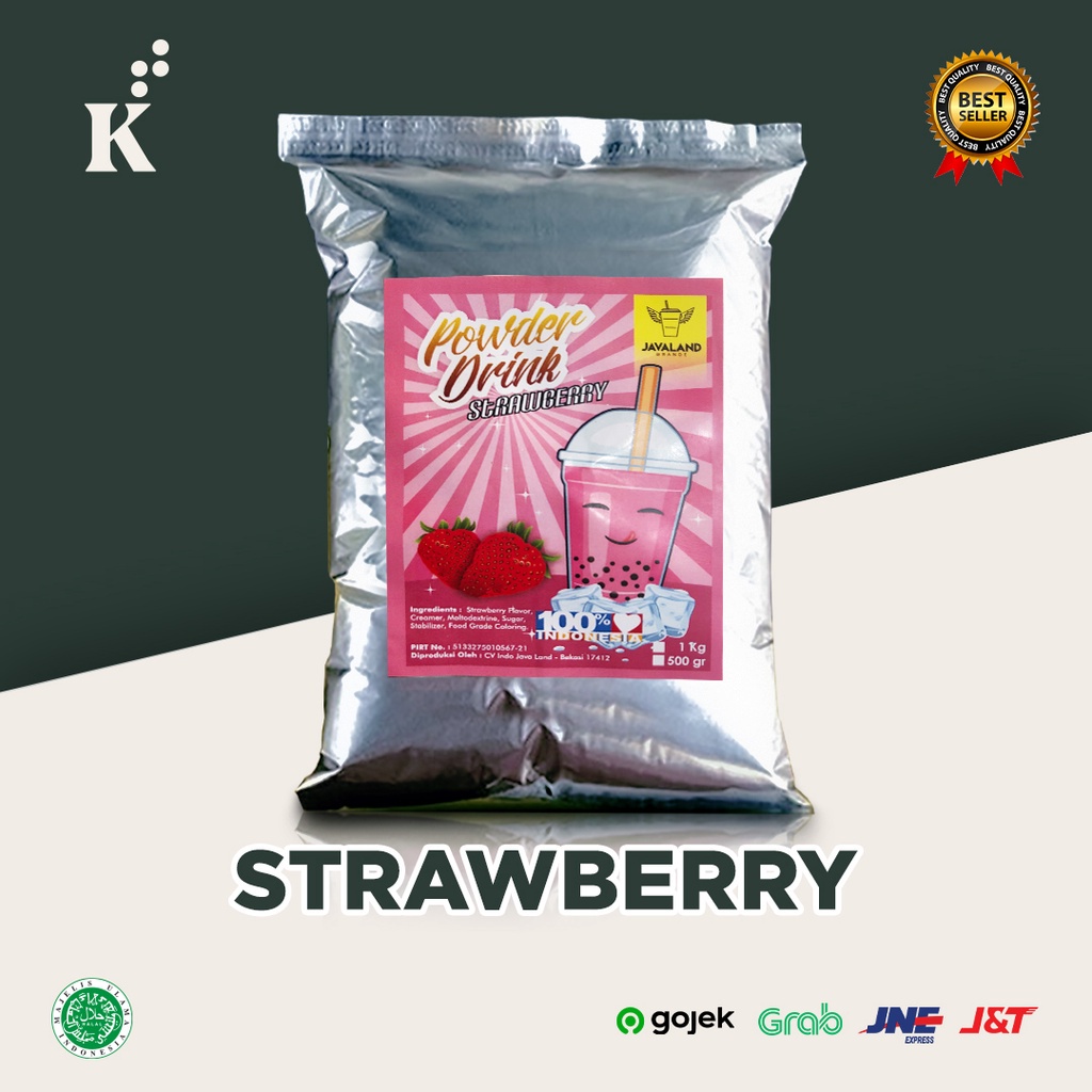 

promo bubuk es boba/bubuk minuman boba/bubuk Minuman rasa stroberry,stobery,stoberry Java land,javaland/serbuk minuman boba/serbuk minuman kekinian