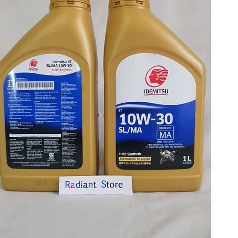 OLI MOTOR IDEMITSU SL MA 10W30 FULL SYNTHETIC 1L