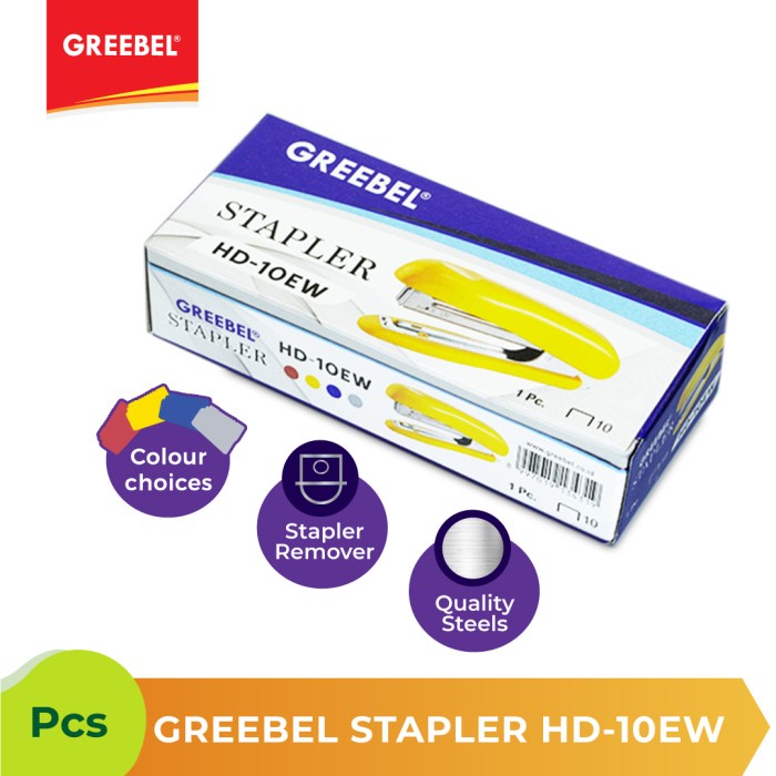 Jepretan Kertas Steples Stepler Stapler Greebel HD-10EW isi 10-1M