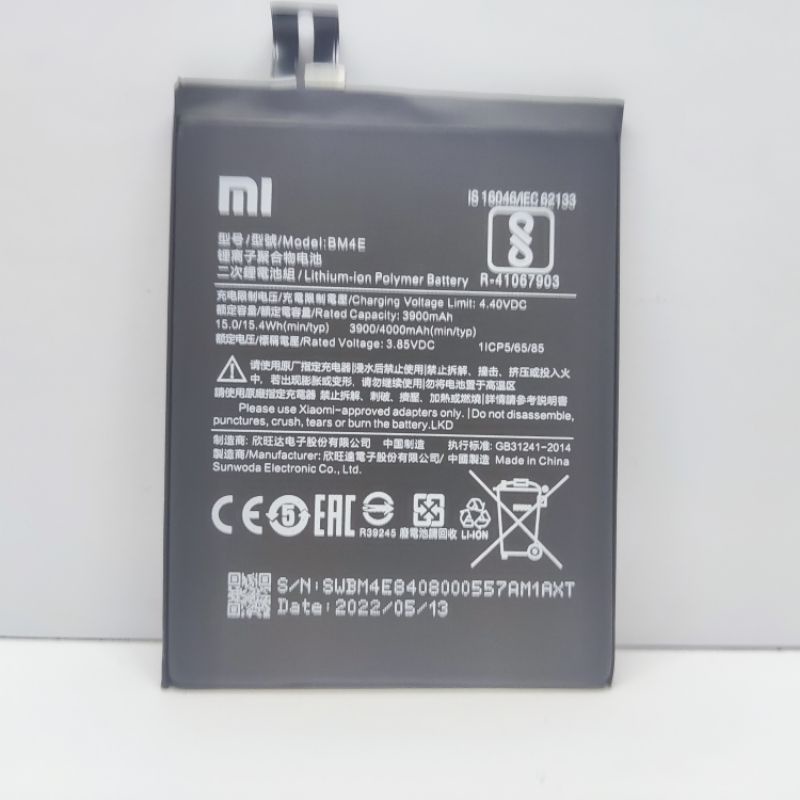 BATERAI BATRE BATTERY XIAOMI POCOPHONE F1 KODE BM4E ORIGINAL