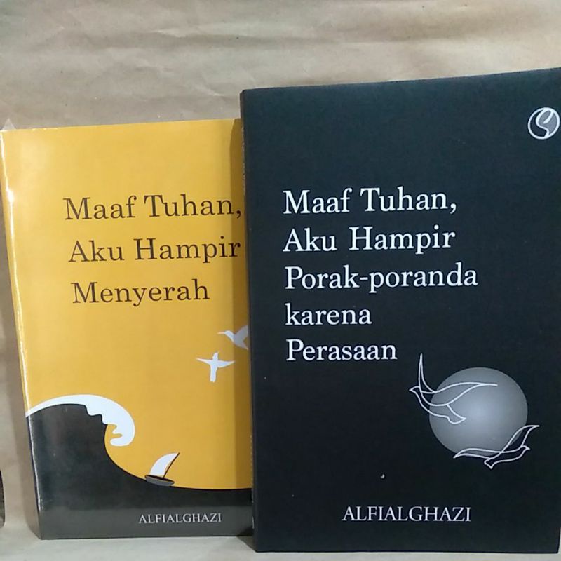 

Paket Maaf Tuhan Aku Hampir Menyerah & Maaf Tuhan Aku Hampir Porak-Poranda Karena Perasaan