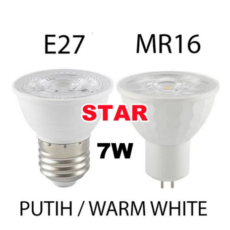 LAMPU HALOGEN SPOTLIGHT LED 7WATT FITTING E27 7 WATT COB SOROT 7W LAMPU SPOT LIGHT TUSUK 7W HOLOGEN