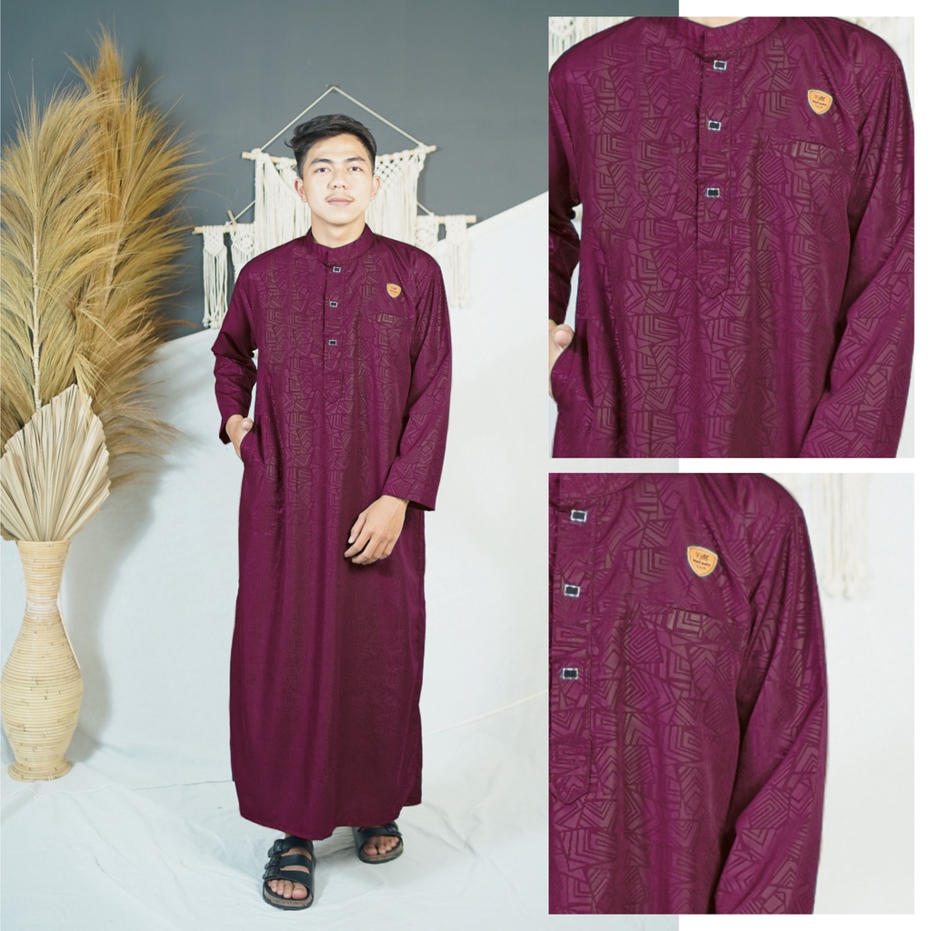 As-sultan/jubah new motif lengan manset/gamis laki-laki remaja dewasa /baju muslim era baru