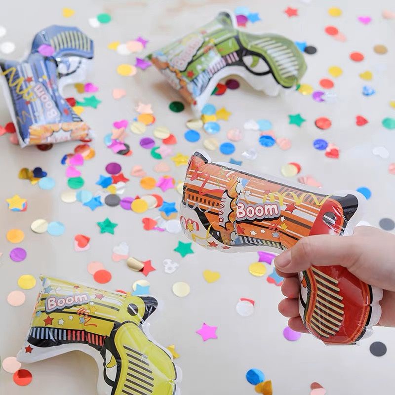 Confetti gun/ Balon Pistol Dekorasi Pesta Ulang Tahun / Balon Pistol Confetti