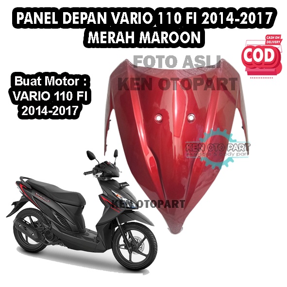 Cover Front Panel Tameng Depan Vario 110 FI 2014-2017 MERAH MAROON