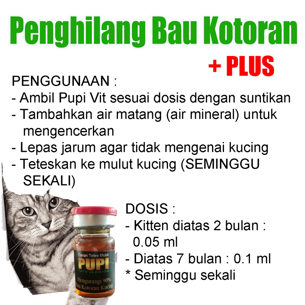 PENGHILANG BAU KOTORAN KUCING DAN PENAMBAH NAFSU MAKAN ALAMI