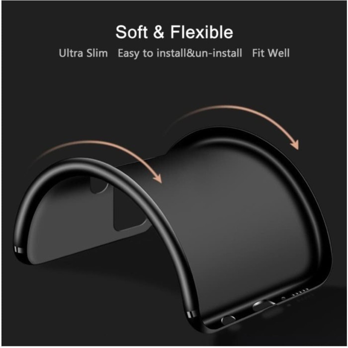 Case Xiaomi Poco M5 4G Slim Matte Case Softcase Casing + Tempered Glass +Skin Carbon