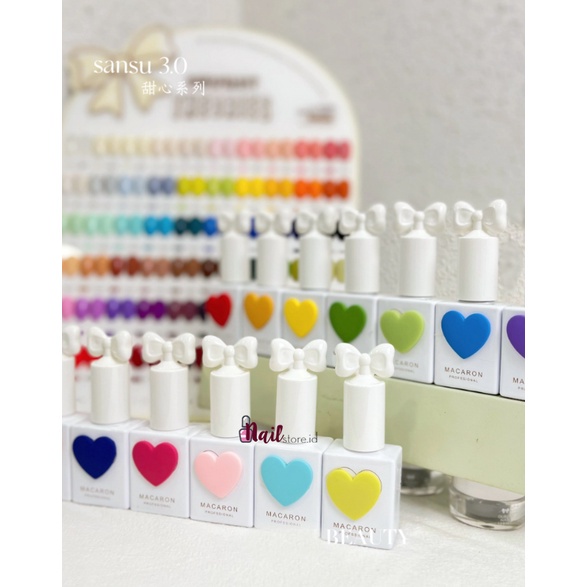 Jual 1 SET GEL POLISH 58 COLOR + DISPLAY COLOR CHART + TOP COAT & BASE