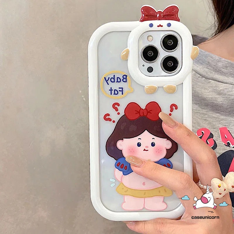 Soft Case Desain Kartun Disney Princess Mermaid 3D Untuk iPhone 11 14 13 12 Pro MAX 6 6s 7 8 14 Plus XR X XS MAX SE 2020