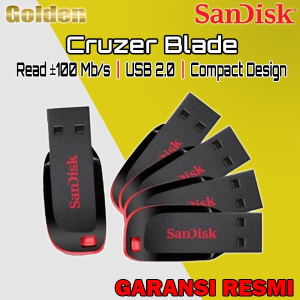 Sandisk Cruzer Blade USB Flashdisk 16gb 32gb 64gb 128gb 256gb 512gb