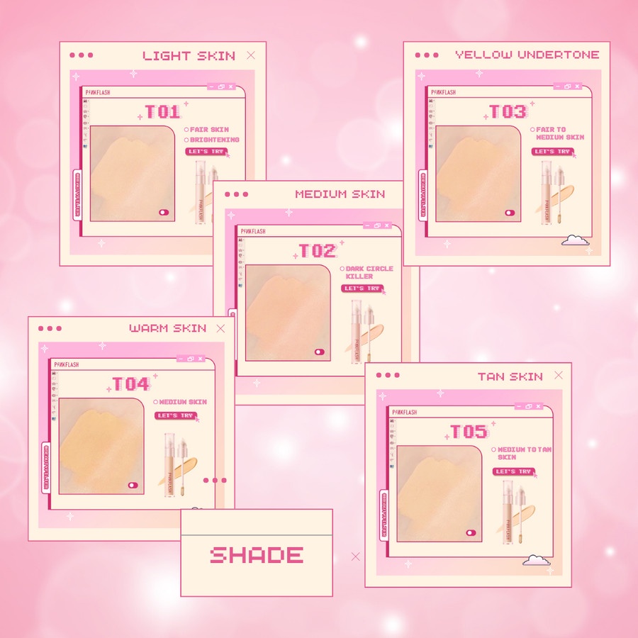[[ CONCEALER SACHET ]] PINKFLASH LASTING MATTE CONCEALER  3.5G