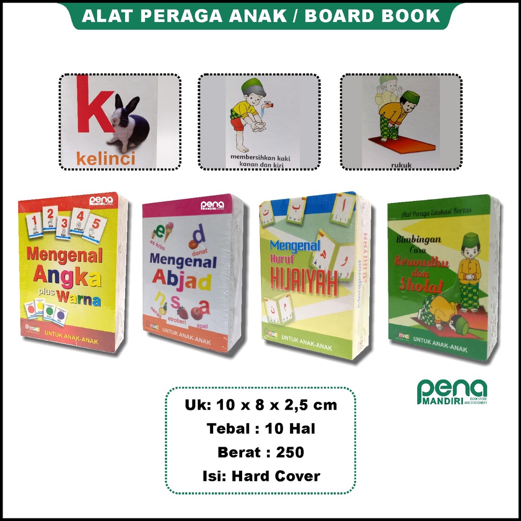 BUKU APE ( ABJAD, ANGKA, HURUF HIJAIYAH, WUDHU SHOLAT )