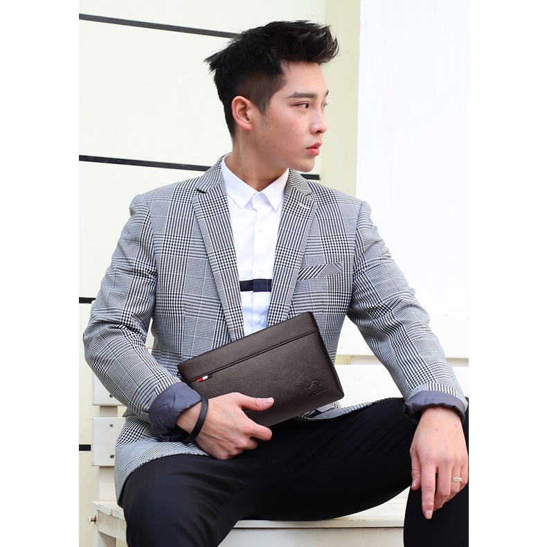 [Lms] Tas Clutch Handbag Pria Wanita Business Import