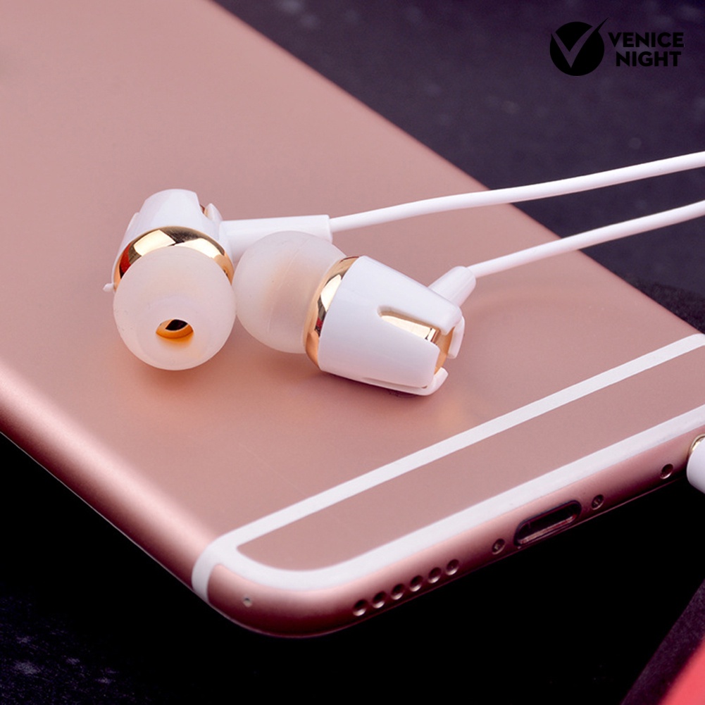 (VNEP) (Berkabel) Universal Kebisingan Membatalkan Stereo In-ear Earphone Headset Telepon dengan Mic