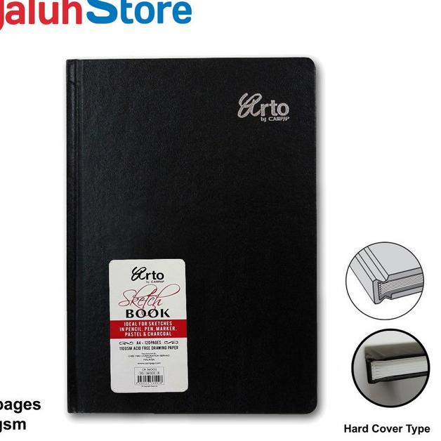 

Arto Sketch Book / Sketsa / Buku Gambar A4 Hard Cover 120 sheets