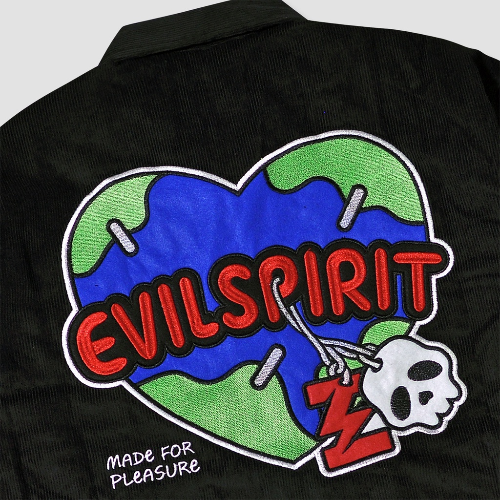 EVILSPIRIT JAKCET CORDUROY - ARQUITEC BLACK UNISEX